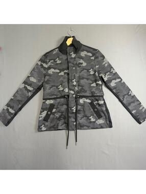 Cabi Camouflage Long Sleeve Gray Black Size Jacket Heather Gray Medium